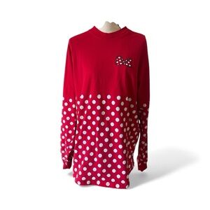 Disney Parks Minnie Mouse Red Polka Dot Spirit Jersey XL – Item 160